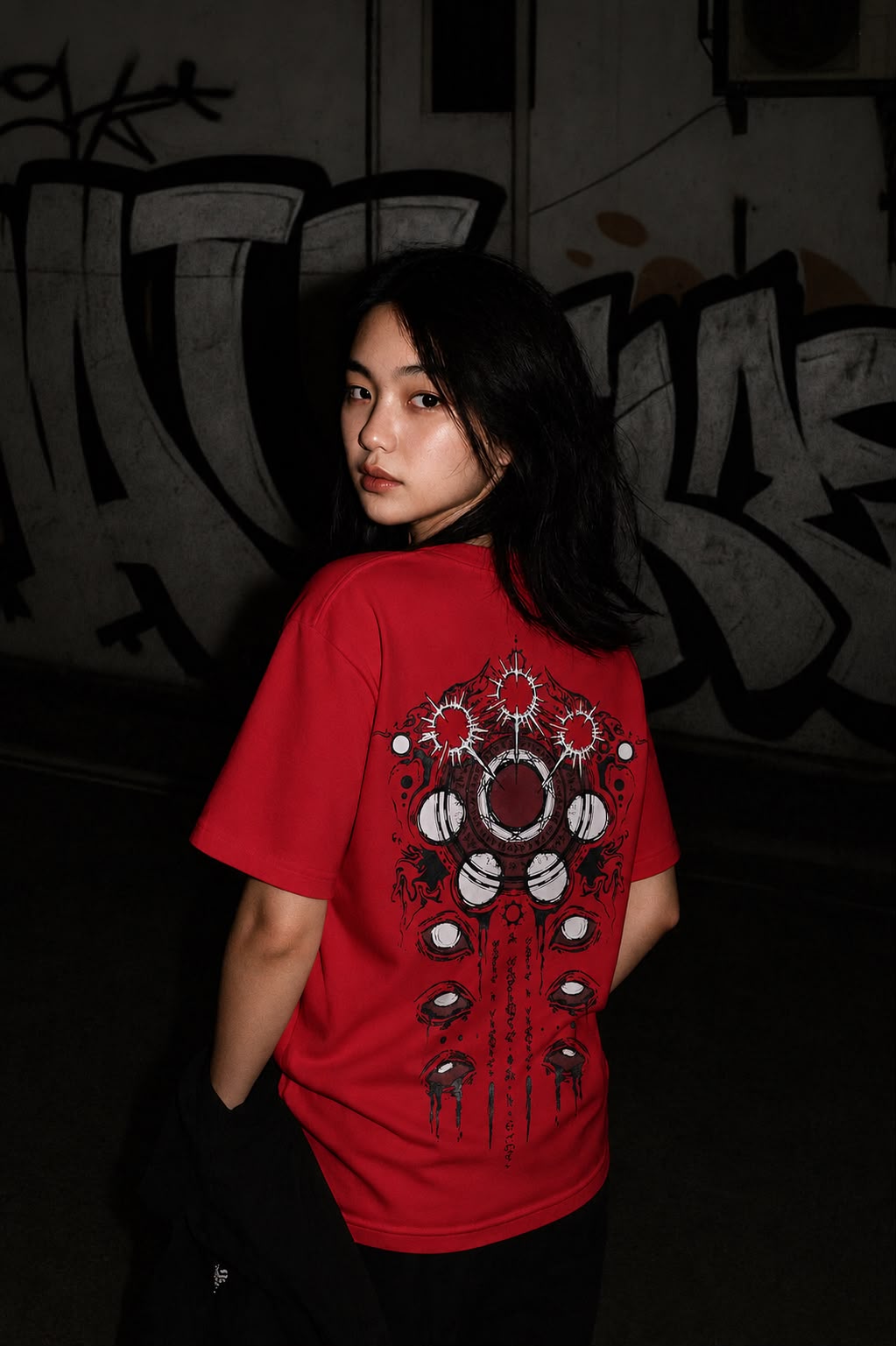 Bleeding Vortex Oversized Tee
