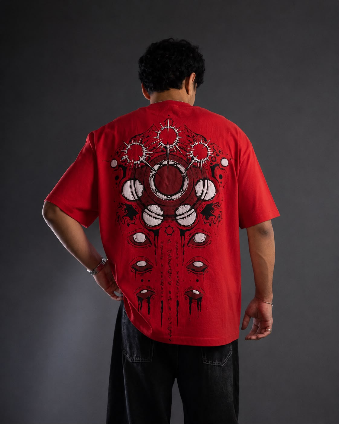 Bleeding Vortex Oversized Tee