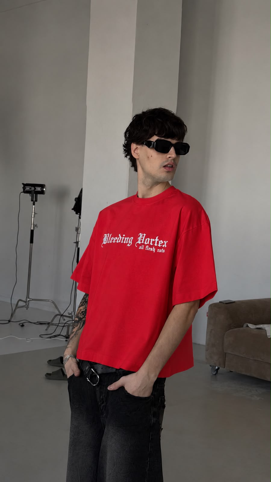 Bleeding Vortex Oversized Tee